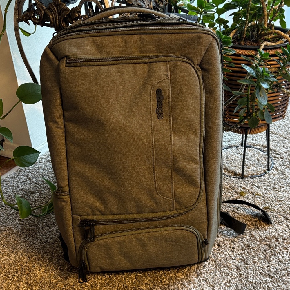 Slim Olive Backpack by eBags